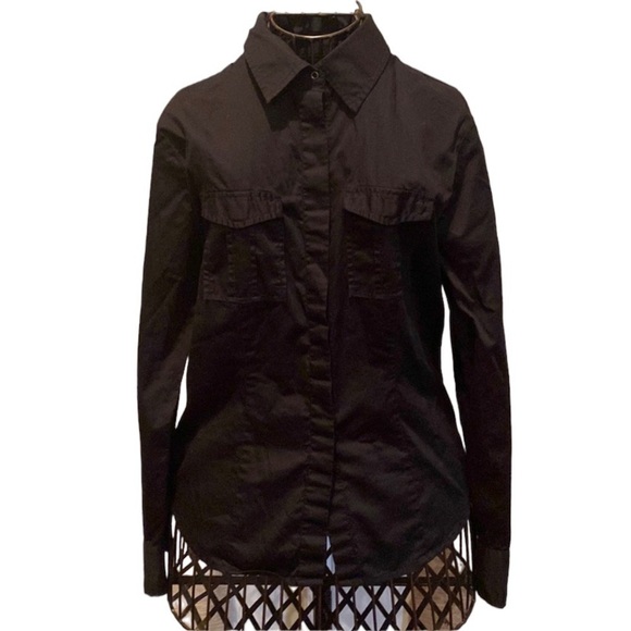 Gap black snap front shirt - Picture 1 of 6